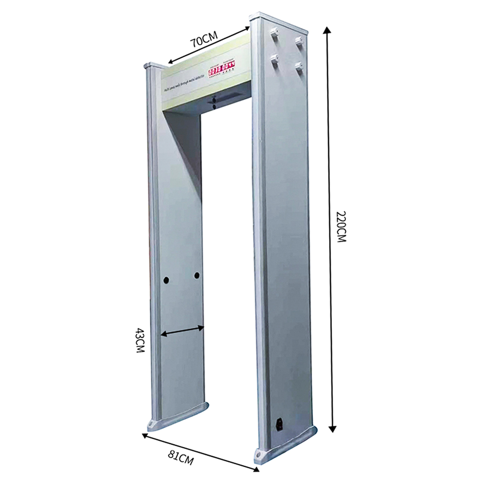 Saful Brand Security Inspection 8 Defense Zones Walk Through Door Frame Metal Detector For Airport Arched Metal Detector