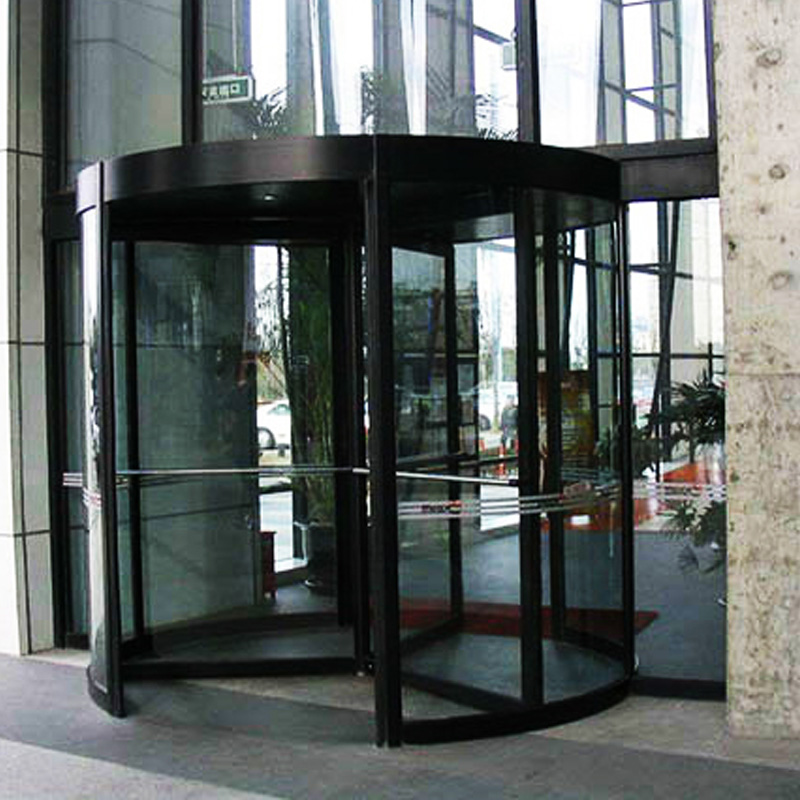 Commercial building pedestrian automatic revolving gate hotel entrance sliding barrier main gate