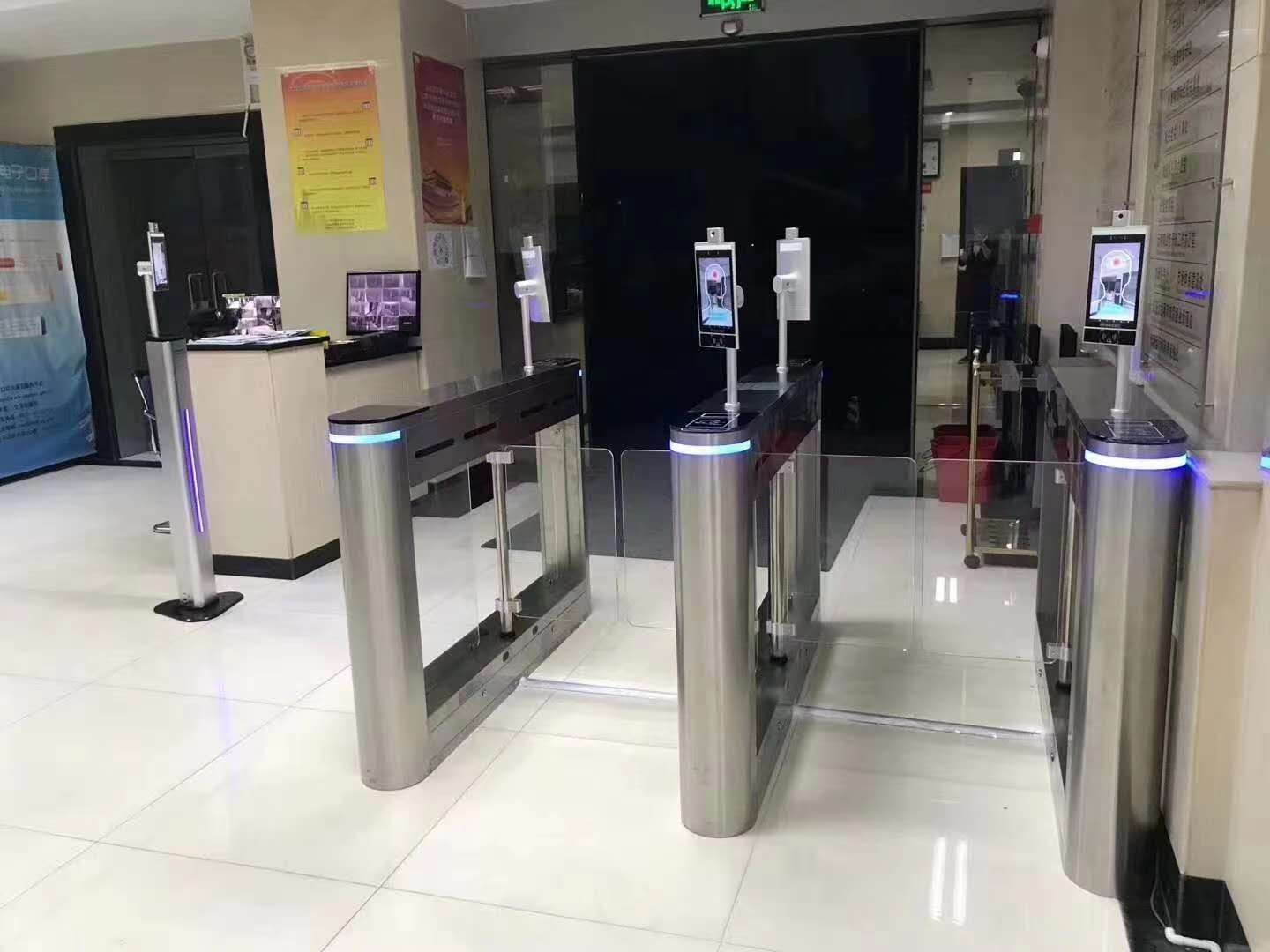 Automatic Swing Gate Indoor Office Security High Speed Turnstile For Access Control