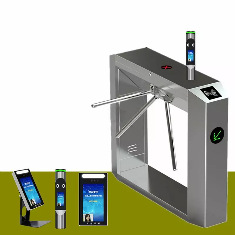 Shenzhen SECUERA Factory OEM 3 Arms Barrier Gate Tripod Turnstile for Access Control Biometric Gate