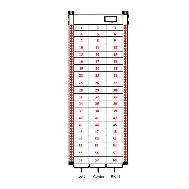 Waterproof Door Frame Archway Walk Through Metal Detector for Security Checking