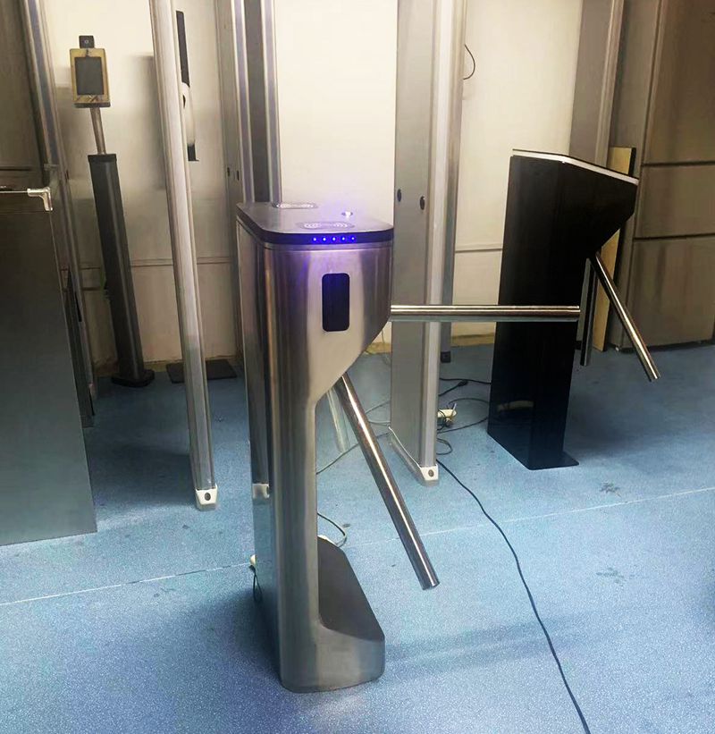 Waterproof Pedestrian Security Bi Direction Semi Automatic Tripod Turnstile Mechanism Vertical Turnstile Gate Arm Barrier