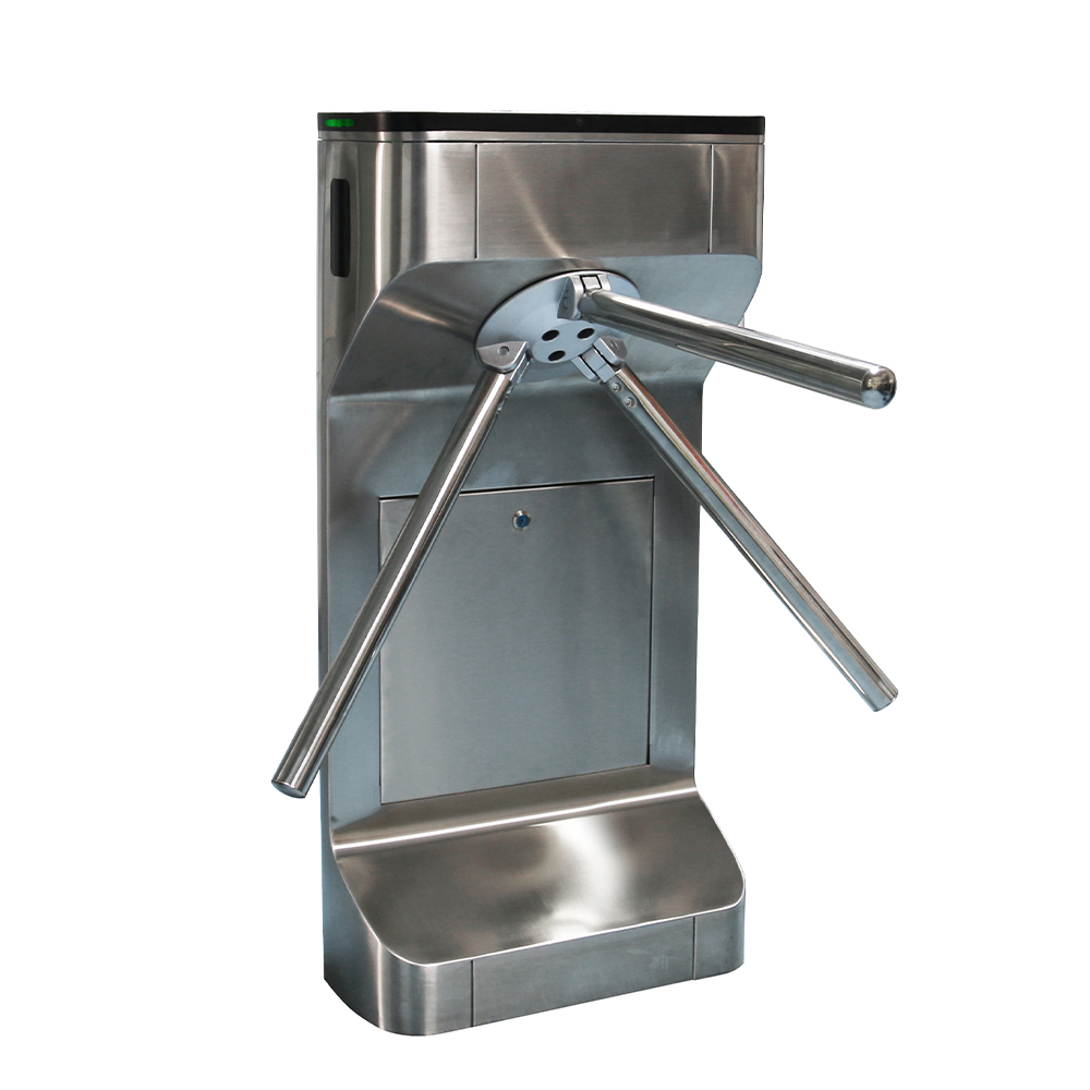 Waterproof Pedestrian Security Bi Direction Semi Automatic Tripod Turnstile Mechanism Vertical Turnstile Gate Arm Barrier