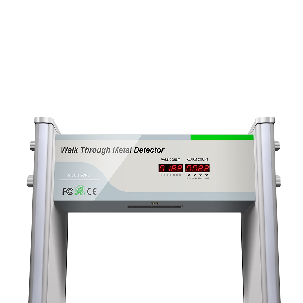 Saful brand strong anti-interference and stability 18 zones defense zones walk through arched metal detector