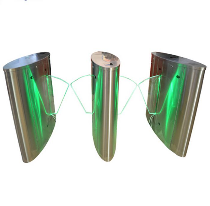 2021 Safety Optical Flap Turnstile Gate Barrier with Barcode Ticket rfid Access Control System