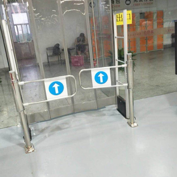 304 Stainless Steel Automatic Pedestrian simple supermarket swing turnstile barriers