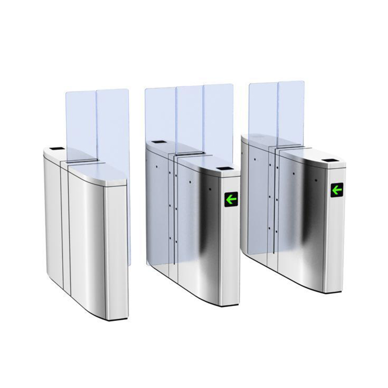 Security nfc/fingerprint/swipe card access full height bi-directional sliding barrier turnstile