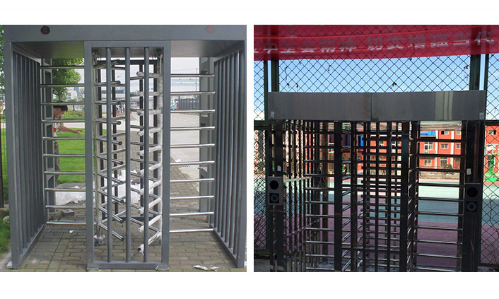 Smart Access Control Dual Channels Full Height Turnstile Gate for Hot Sale