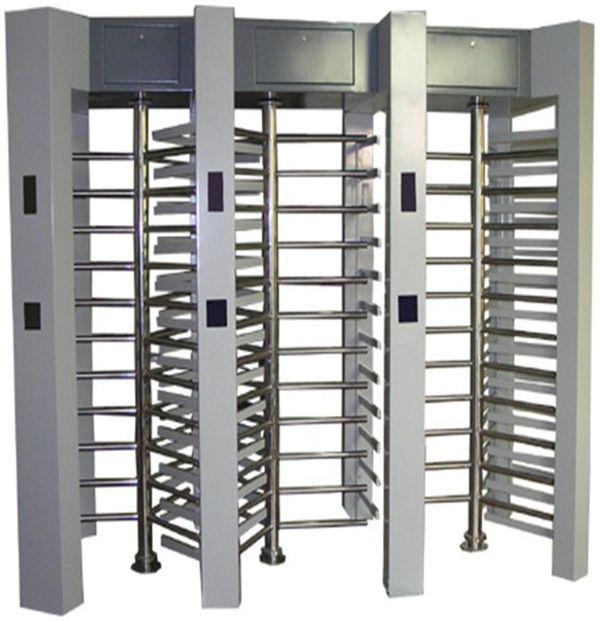 Security Fingerprint and Qr code scanner Access Control Barrier Gate Full Height Turnstile