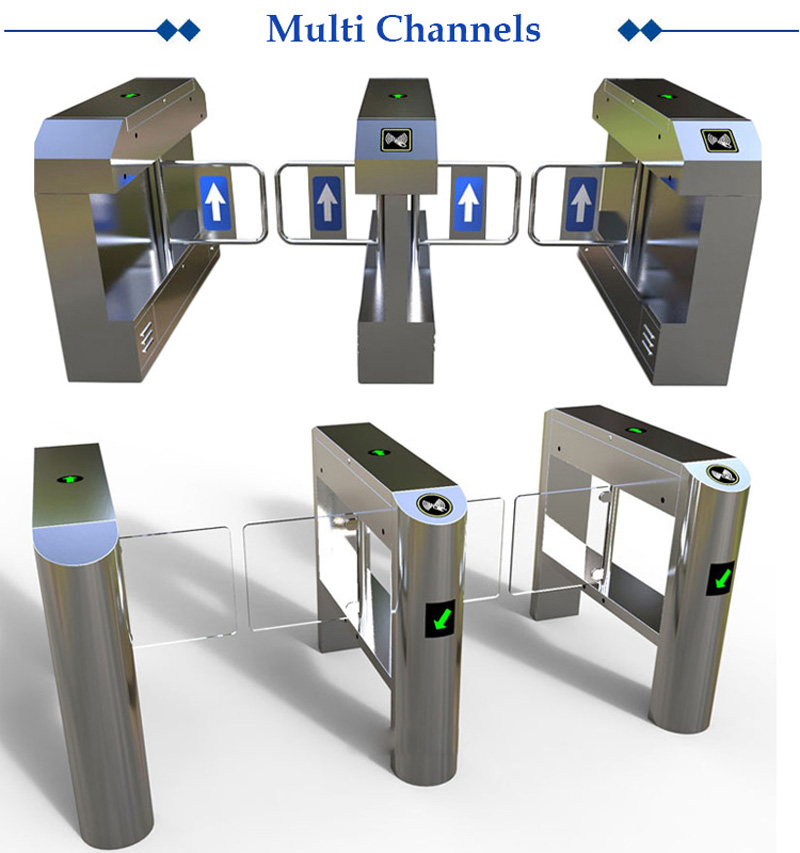 New Design Turnstile Gate SUS304 Material Turnstile Swing Barrier Used In School hotel train station metro station