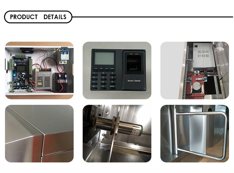 New Design Turnstile Gate SUS304 Material Turnstile Swing Barrier Used In School hotel train station metro station