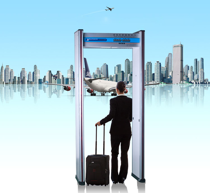 Sri Lanka Cheapest chinese SE-600E high sensitivity waterproof walk through ground metal detector door