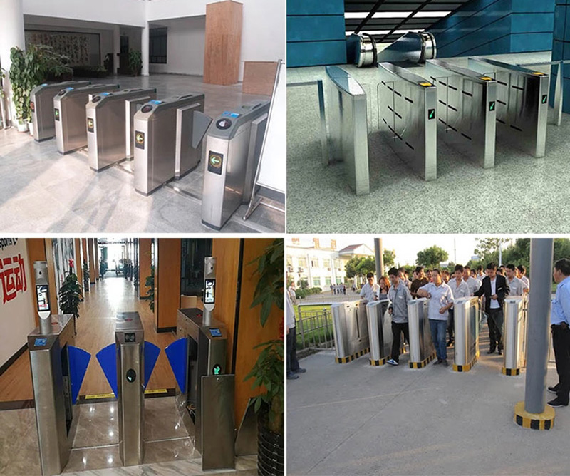 supermarket landscapes Park Barcode qr code reader competitive price turnstile swing barrier gate