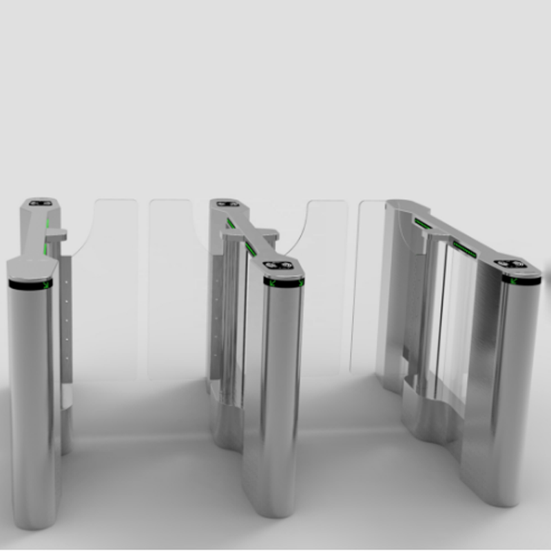 RFID 304 Stainless Steel Entrance Flap Barrier Turnstile Gate With Access Control System For Metro Station