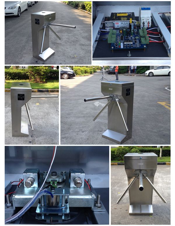 Security Entrance Arm Tripod Turnstiles Gate with Access Control System