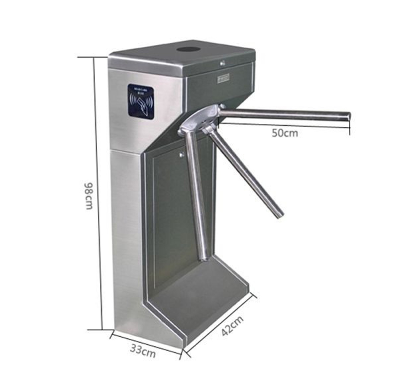 Access Control System Crowd Pedestrian Gate Rotary Tripod Barrier Turnstile