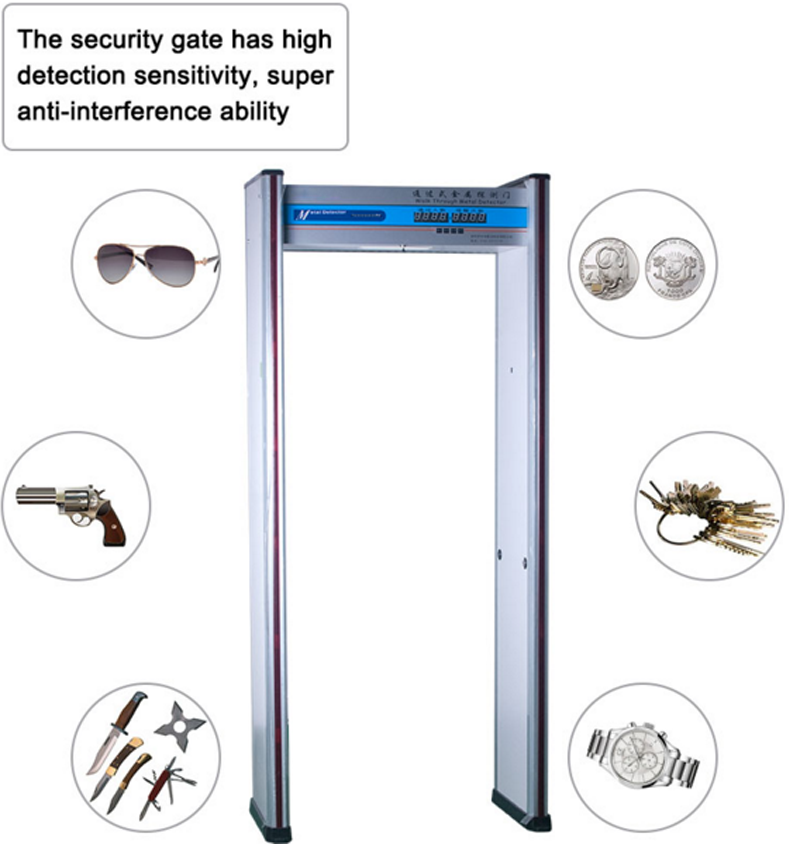 Sri Lanka Cheapest chinese SE-600E high sensitivity waterproof walk through ground metal detector door