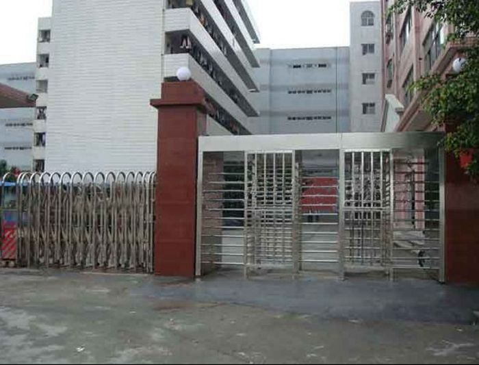 Security Fingerprint and Qr code scanner Access Control Barrier Gate Full Height Turnstile