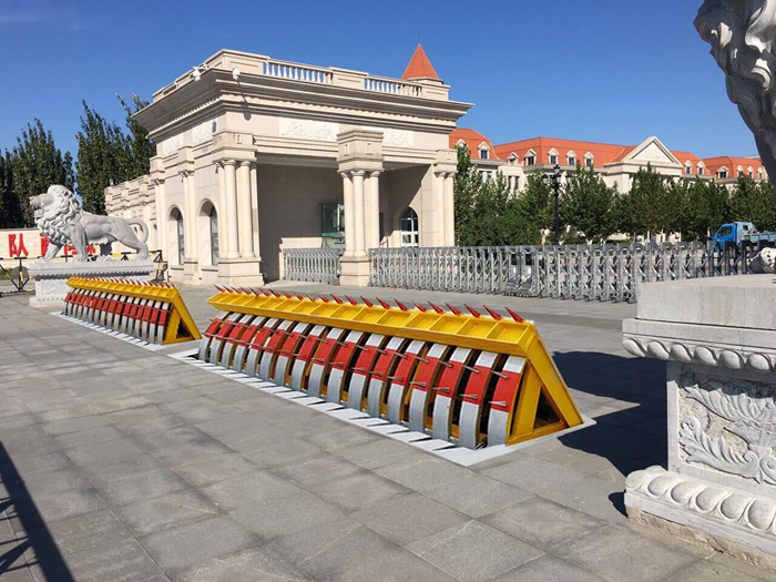 3 meters automatic electric hydraulic anti-terrorist shallow mounted road blocker