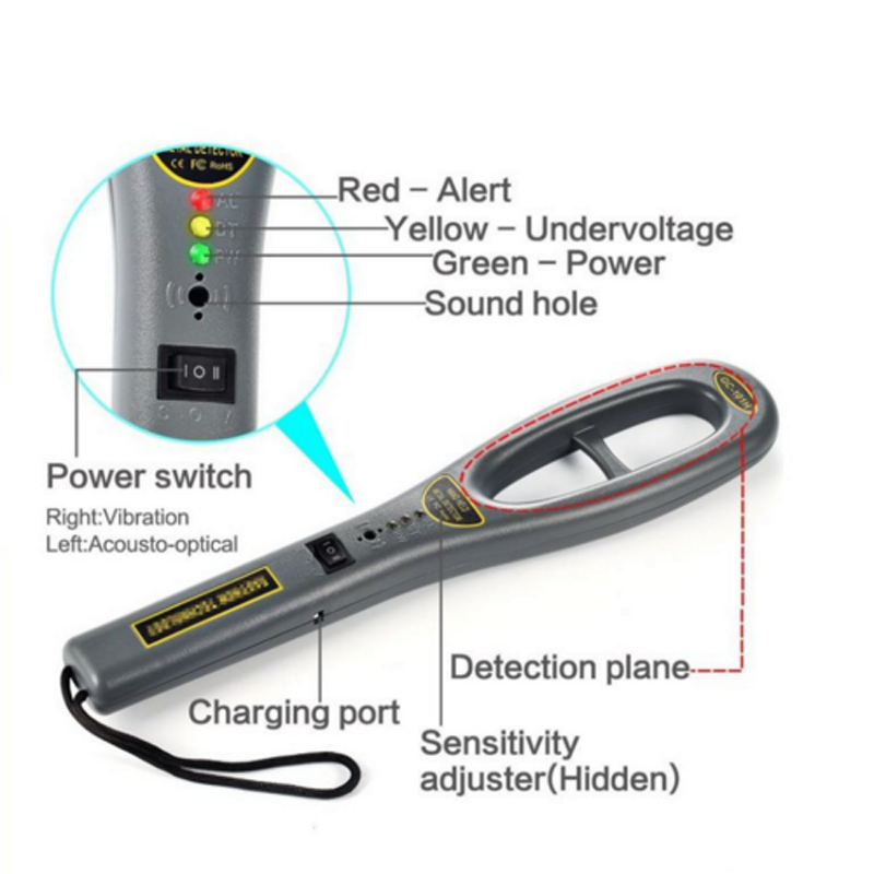 cheapest hand held metal detector ,handheld full body scanner SE-101H