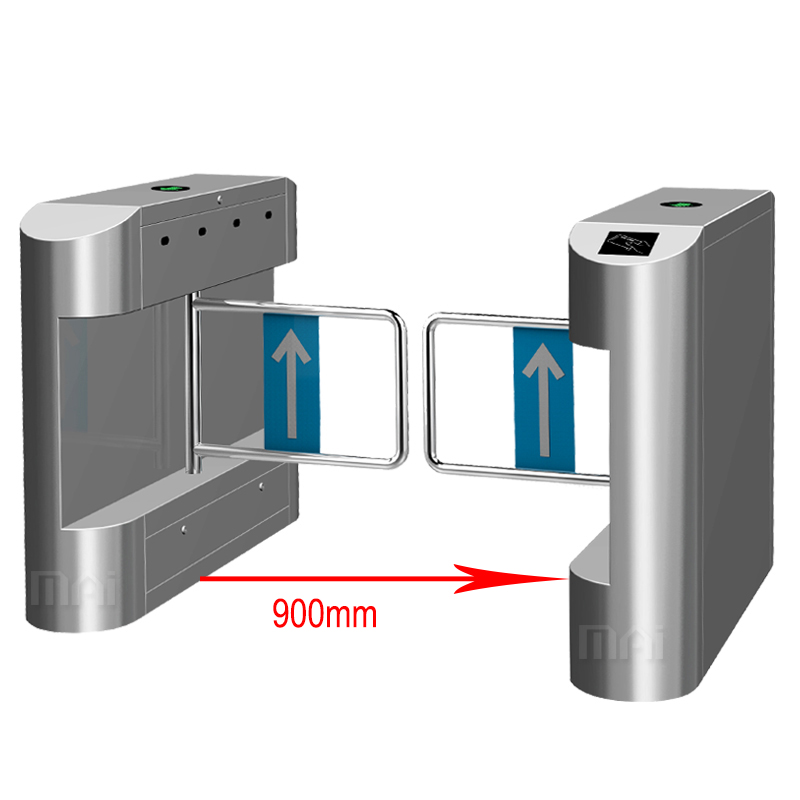 Fast Speed Through Electric Swing Barrier Double-Motor Turnstile Access Gate