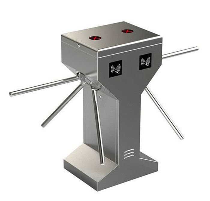 Semi-automatic Drop Arm Tripod Turnstile Mechanism Gate with Double Chips