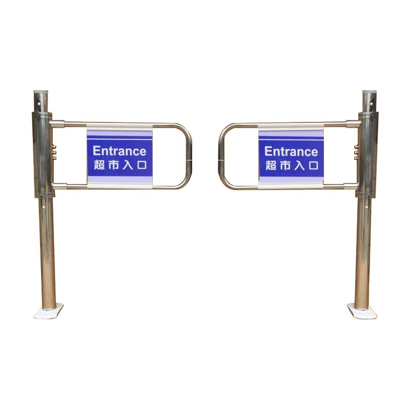 304 Stainless Steel Automatic Pedestrian simple supermarket swing turnstile barriers