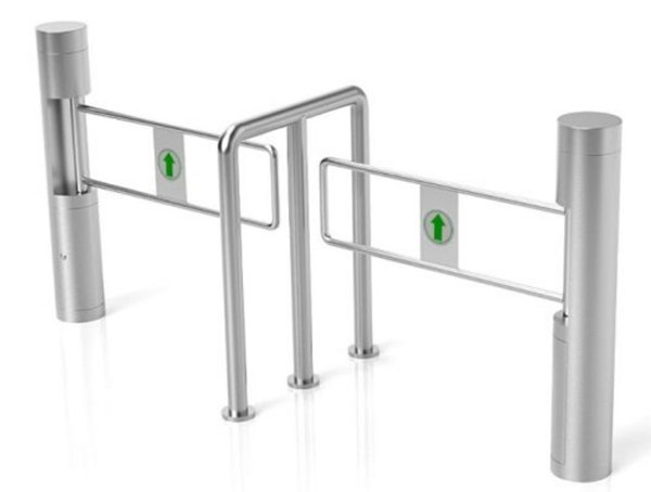 304 Stainless Steel Automatic Pedestrian simple supermarket swing turnstile barriers