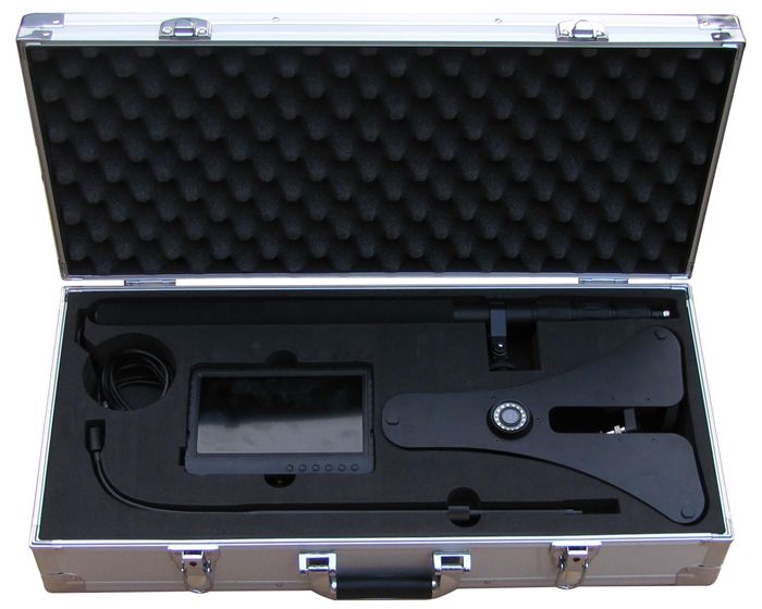 Recordable handheld under vehicle explosive scanning system V4D