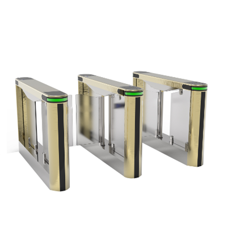 RFID 304 Stainless Steel Entrance Flap Barrier Turnstile Gate With Access Control System For Metro Station