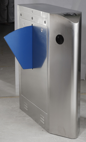 High security RFID full automatic face recognition fingerprint flap turnstile barrier gate HZ-1271-A for office and hotels