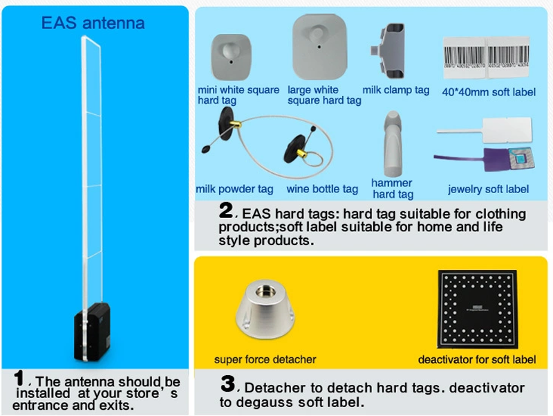 CE Approved Retail Security 58khz Clothing Store EAS AM Alarm System