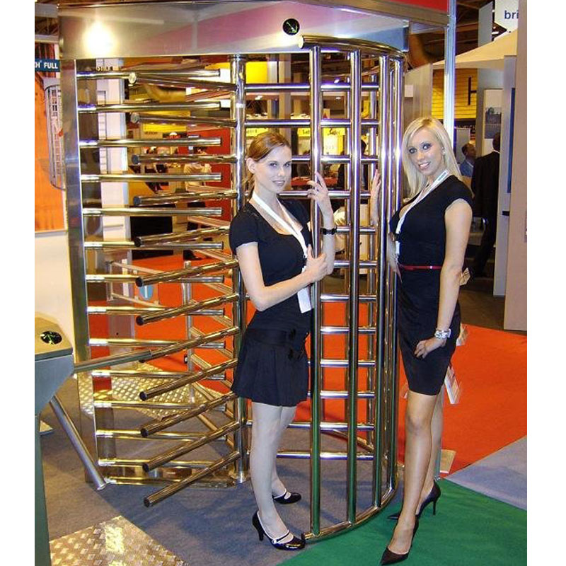 304 Stainless Steel Full Height Turnstile Double Lane Pedestrian Control System