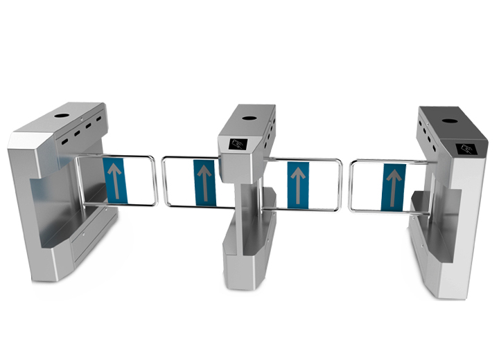 Electric swing barrier access gate swing barrier bi-directional turnstile