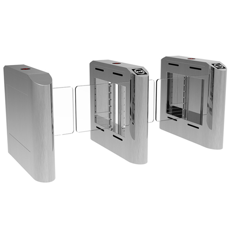 Automatic sliding gate access control barrier security system pedetrian swing turnstile office building swing