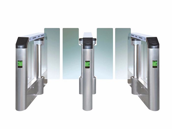 Door access control system  Sliding turnstile gate by swiping card rfid HZ-1282