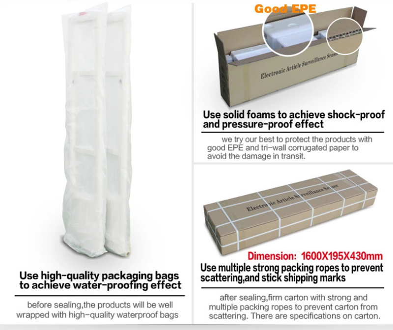 shop guard EAS 58khz AM conceal security antenna door system for supermarket