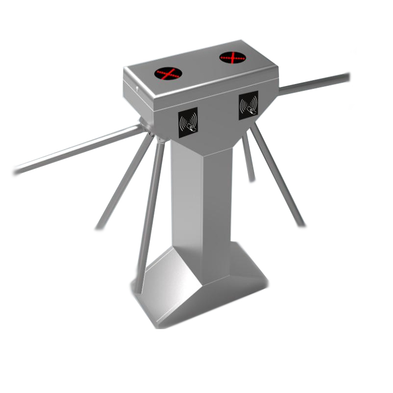 Semi-automatic Drop Arm Tripod Turnstile Mechanism Gate with Double Chips