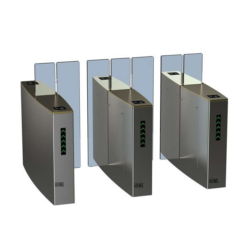 Security nfc/fingerprint/swipe card access full height bi-directional sliding barrier turnstile