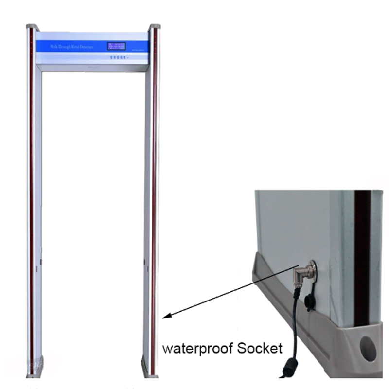 walk through metal detector door frame metal detector with 7 inch LCD color screen