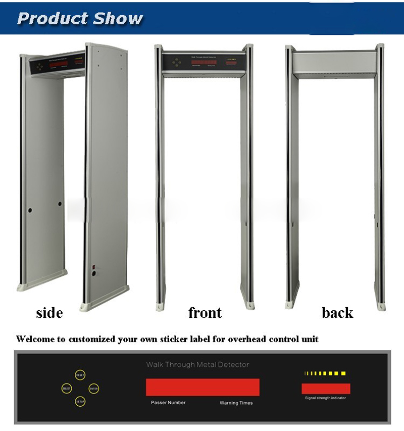 Cheap 6 Zones Door Frame Walk-through Metal Detector Price