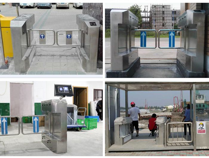 Electric Flap Barrier Double-Motor Turnstile Speed gate for metro station