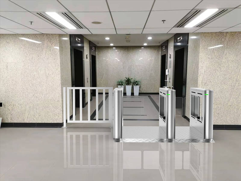 Automatic Swing Gate Indoor Office Security High Speed Turnstile For Access Control