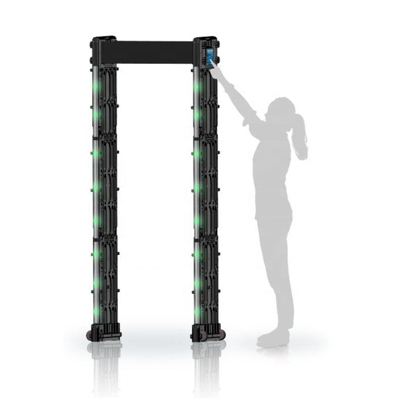 Wholesale Factory Sell Portable Door Waterproof Door Frame walk through metal detector electronics security 24 zone