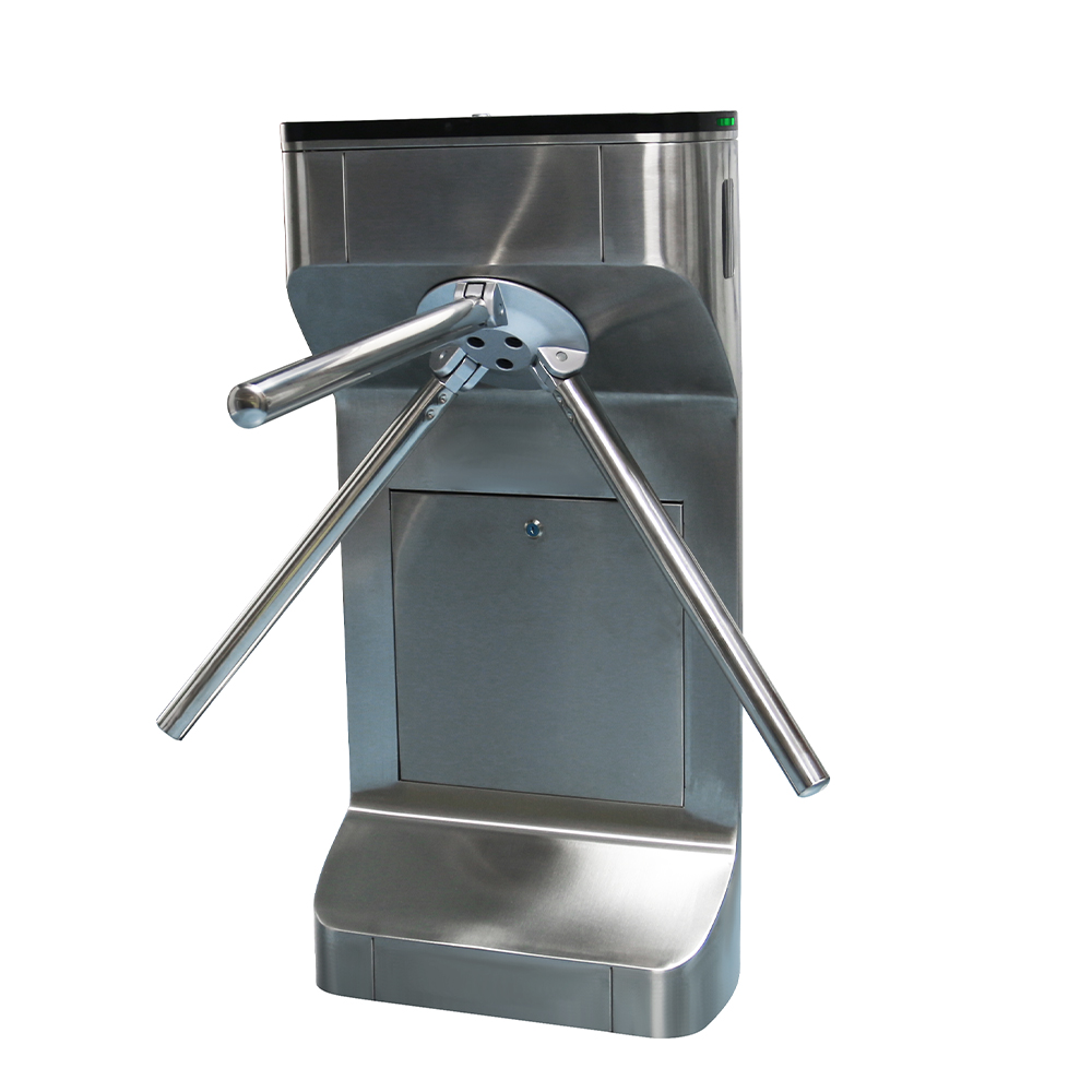 Waterproof Pedestrian Security Bi Direction Semi Automatic Tripod Turnstile Mechanism Vertical Turnstile Gate Arm Barrier