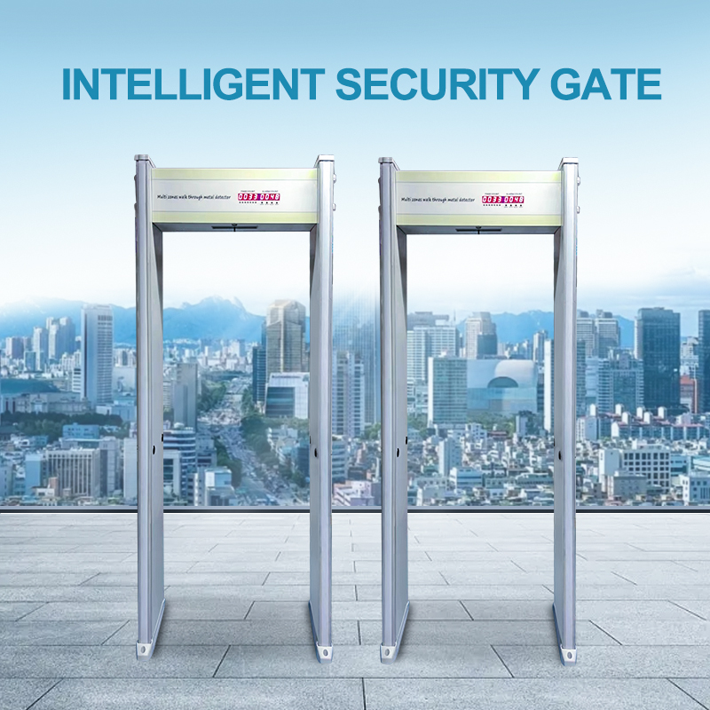 Saful Brand Security Inspection 8 Defense Zones Walk Through Door Frame Metal Detector For Airport Arched Metal Detector