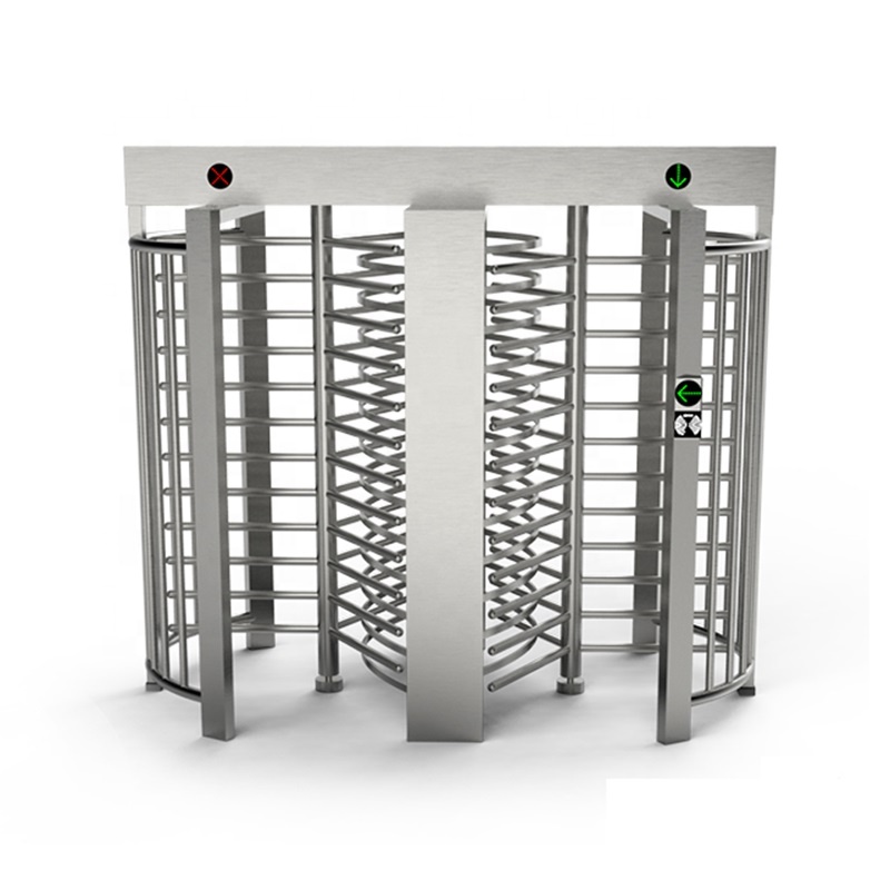 Full height electric tripod turnstile system barrier gate for public place