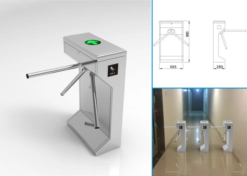 Semi Automatic Tripod Turnstile Mechanism Solenoid Magnet Hub Tripod Turnstiles